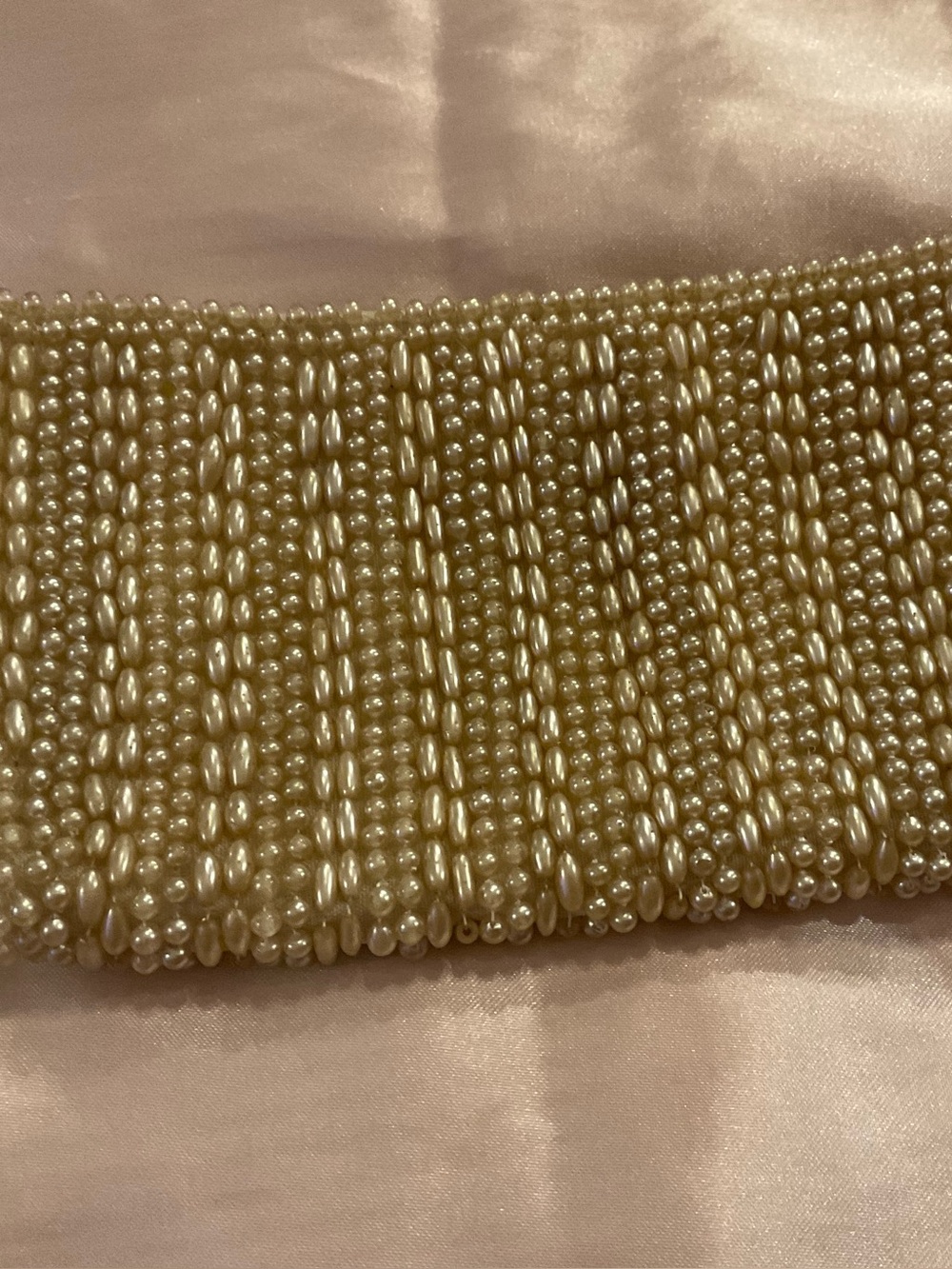 Vintage pearl clutch